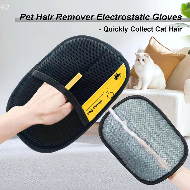 2026 Modern Electrostatic Gloves, Pet Hair Removal Tool for Cats & Dogs
